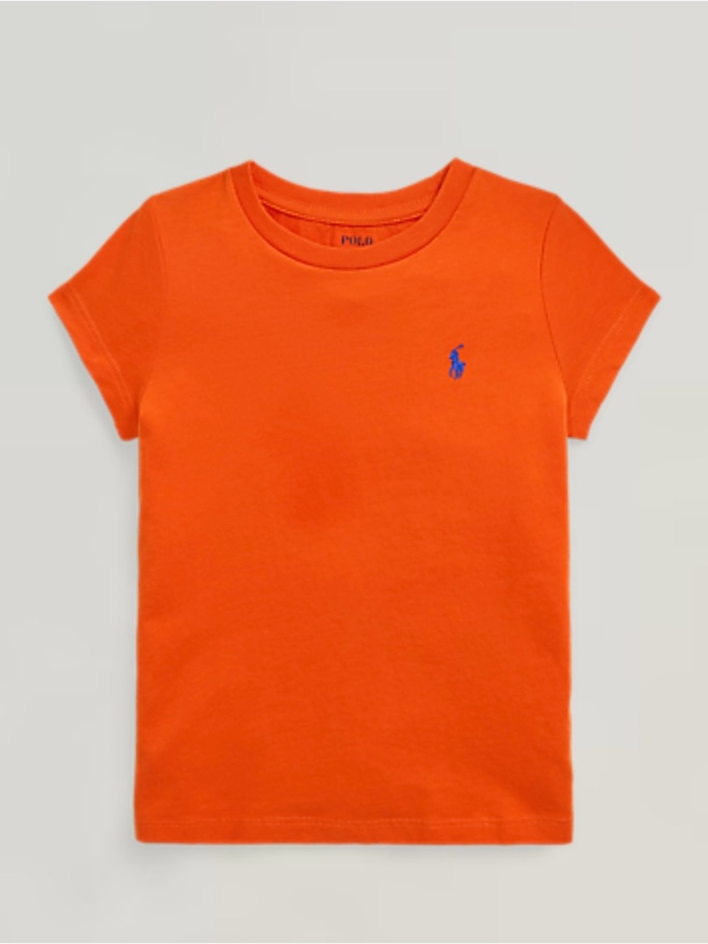 Polo Ralph Lauren Little Girls Cotton Crew neck Orange T-Shirt Size 3